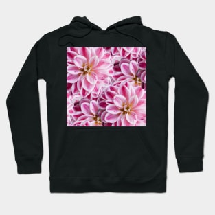 Pink Flowers, Seamless Pattern Hoodie